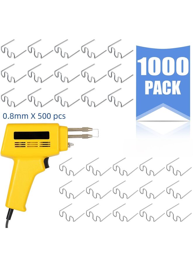 1000 قطعة من قضبان اللحام، أسلاك لحام لإصلاح مصدات السيارات، لوحات القيادة، حاملات المصابيح، حلقات بلاستيكية، مستلزمات بلاستيكية يومية، 0.8 مم (شكل موجة) - Image 4