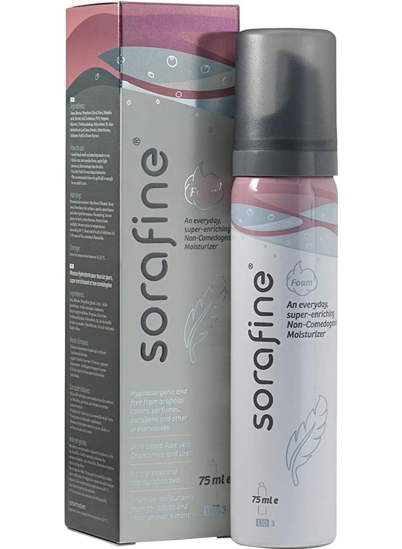 Derma Sorafine Foam Light Intense Moisturiser, 75 ml
