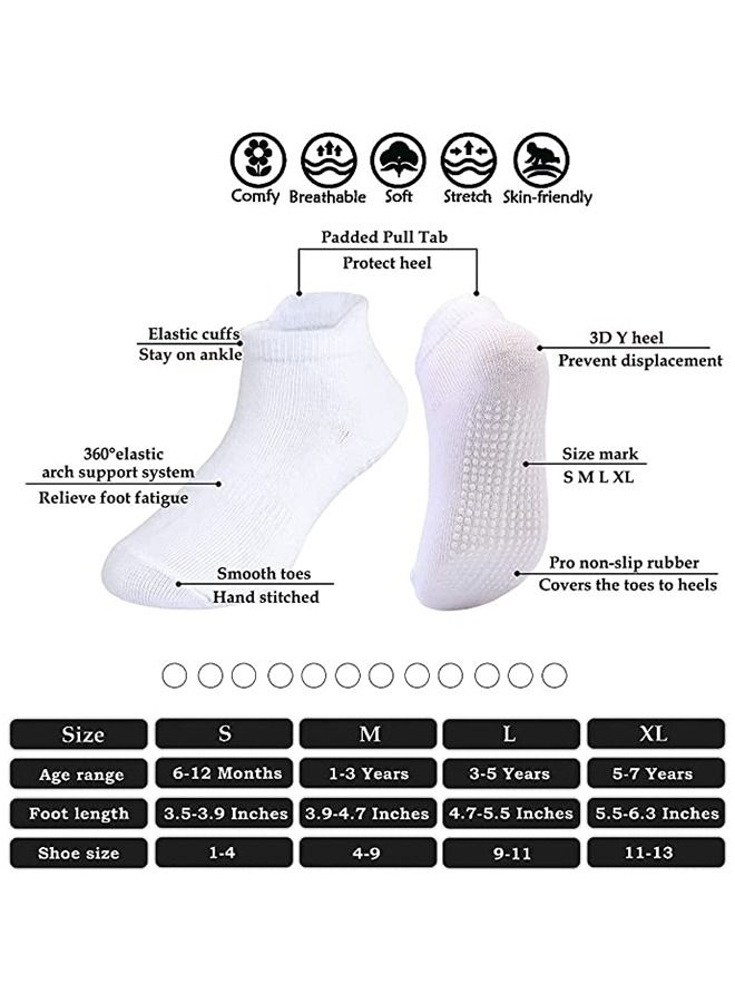 12 زوج من الجوارب القطنية الناعمة بنمط لطيف للأطفال بألوان متعددة - Image 4