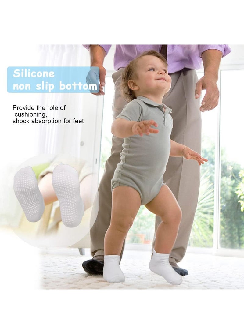 12 زوج من الجوارب القطنية الناعمة بنمط لطيف للأطفال بألوان متعددة - Image 2