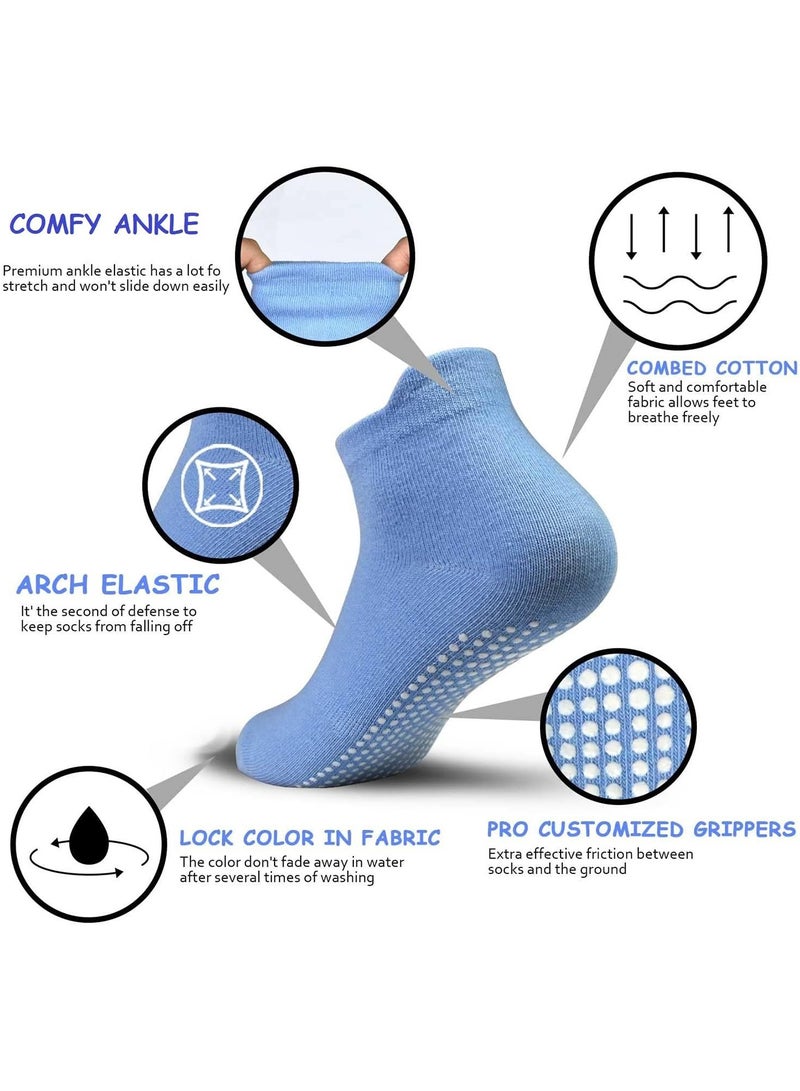 12 زوج من الجوارب القطنية الناعمة بنمط لطيف للأطفال بألوان متعددة - Image 3