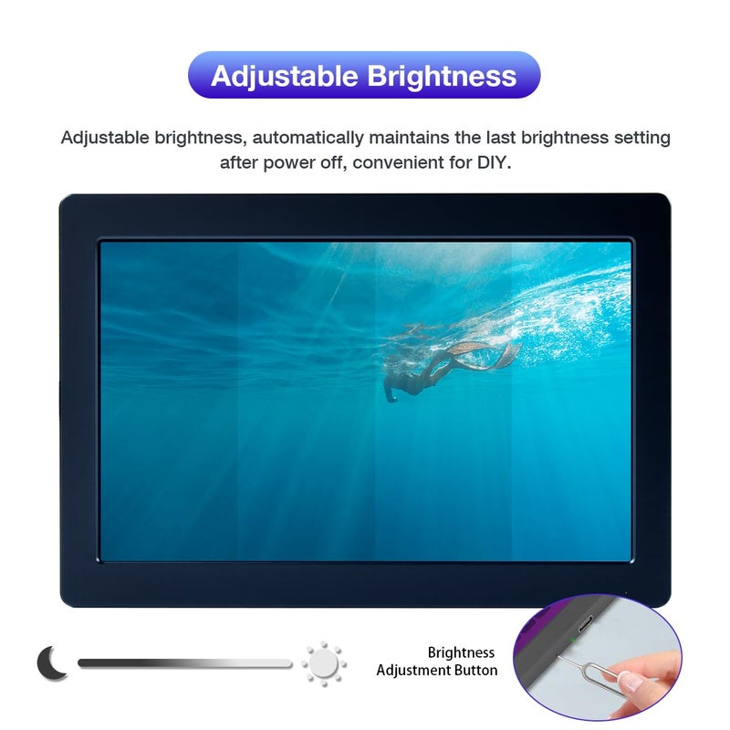 Hosyond 5 Inches USB C Mini Monitor 1024x600 IPS LCD Screen Type C Secondary Screen Display for PC Laptop Windows - Image 2