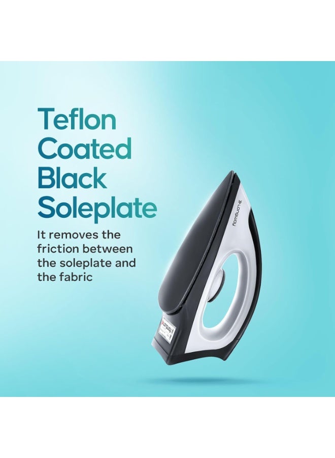 لونج واي Longway Super Dlx Mixer Grinder with Kwid 1100W Dry Iron | Up to 700 Watt Powerful Motor | 3 Jars for Grinding, Mixing, Juicing | 2 Year Warranty (Black & Gray, Combo Offer) - Image 4