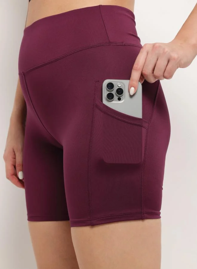 Zaecy  Women’s Cycling Shorts – Dark Purple for Women | Best Price UAE