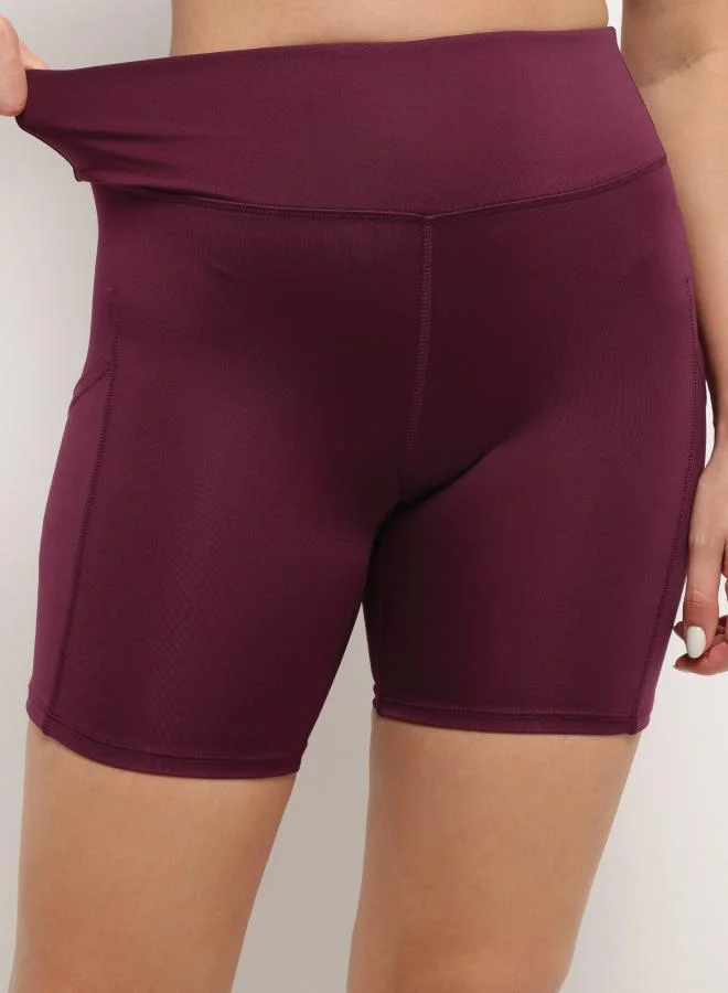Zaecy  Women’s Cycling Shorts – Dark Purple for Women | Best Price UAE