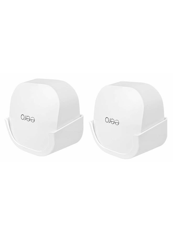 OkeMeeo Screwless Wall Mount for eero Pro 6 tri-Band mesh Wi-Fi 6 Holder, No Tools Required, Easy to Install, No Drilling, Strong VHB Adhesive Mount by HOLACA (2 Pack) - Image 1