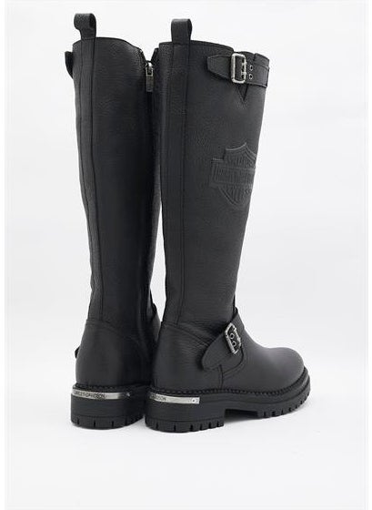 HARLEY DAVIDSON Trouble Women's Black Leather Boots  - Image 4