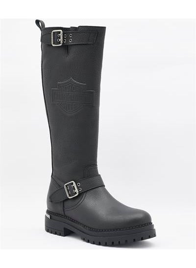 HARLEY DAVIDSON Trouble Women's Black Leather Boots  - Image 2