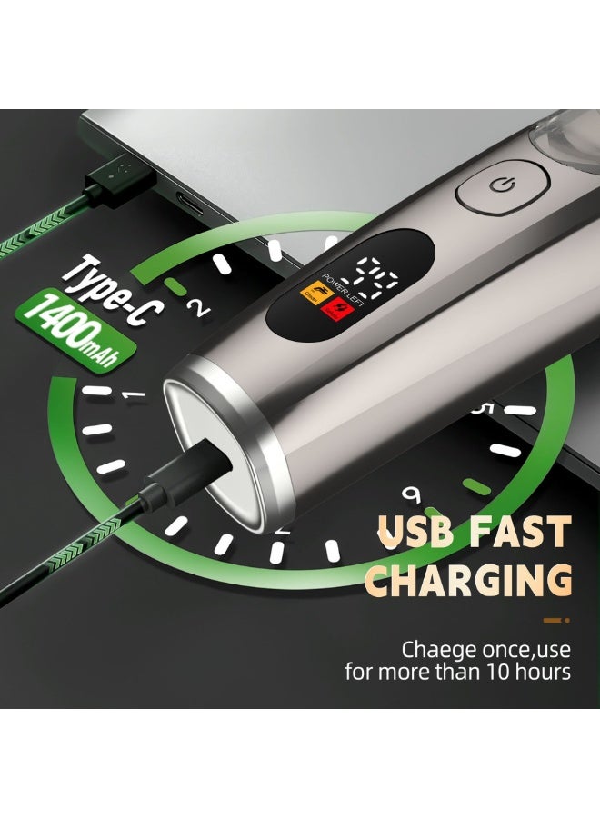 وايكيل ماكينة حلاقة شعر تعمل بالشفط | شفط قوي للشعر ومنع تناثره | 20 إعدادًا دقيقًا | عمر بطارية طويل يصل إلى 90 دقيقة | مقاومة للماء بمعيار IPX6، قابلة للغسل بالكامل - Image 5