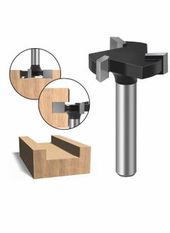 Y&D Wood Working Milling Cutter T Shaped Cnc Surfacing Bit Planer High Speed Steel Hole Saw Punching Tool (6 mm Shank)  - Image 4