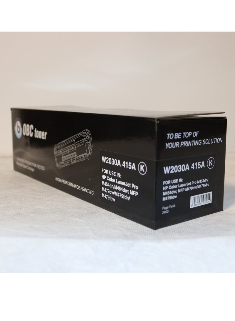 OBC Compatible OBC black laser toner cartridge, replacement for HP W2030A-415A. Prints up to 2400 pages in high professional quality. - Image 2