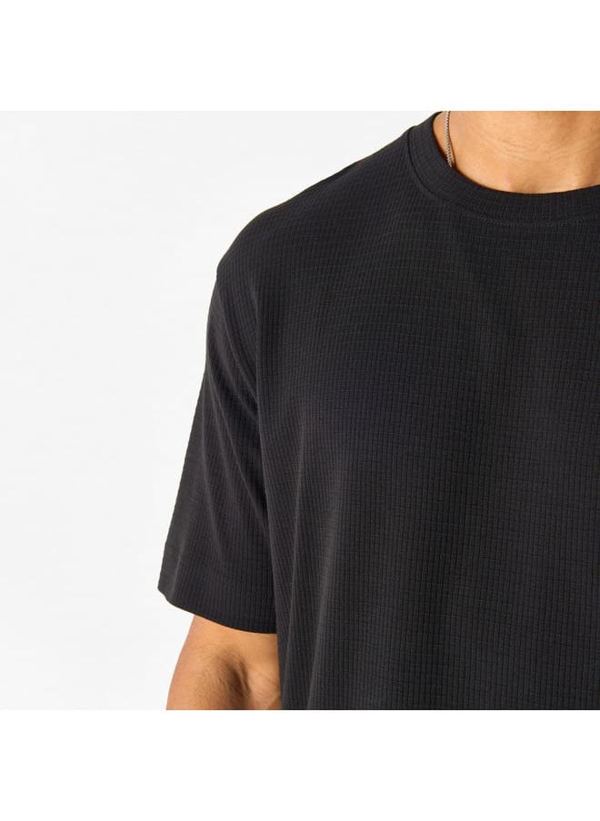 Iconic - Iconic Textured Oversized T-shirt - Image 1
