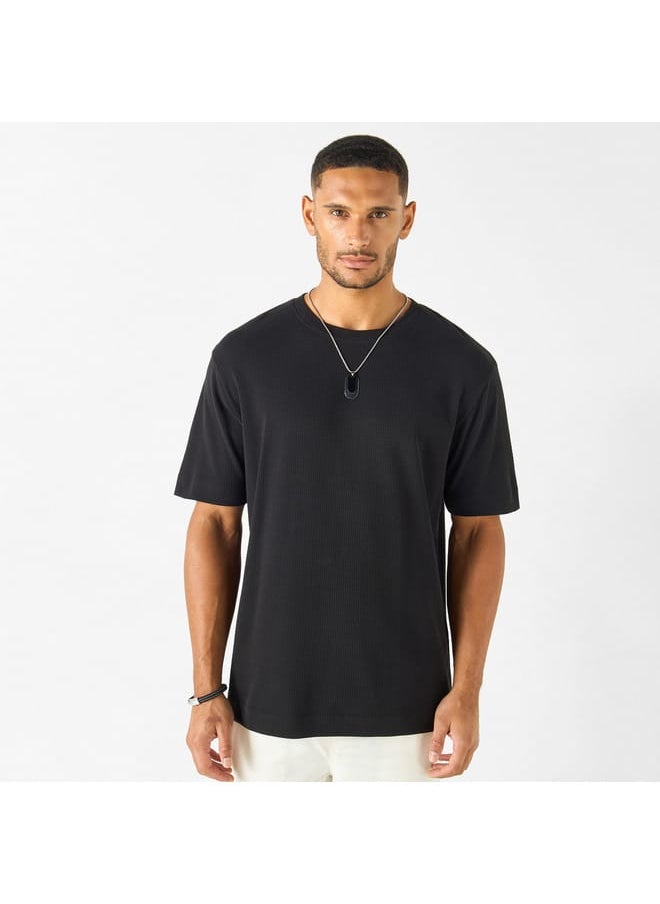 Iconic - Iconic Textured Oversized T-shirt - Image 1