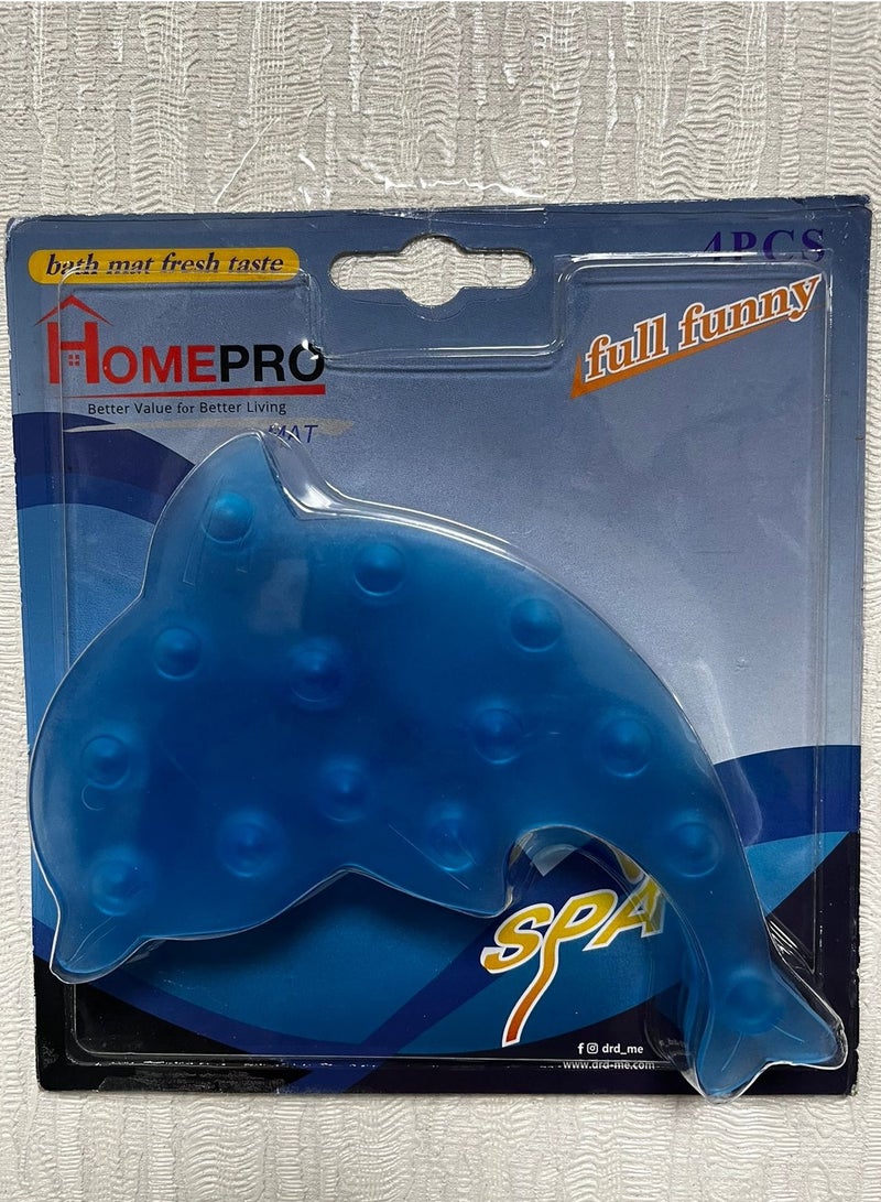 HomePro Dolphin Mini Bath Mats 4pcs Full Funny - Image 1