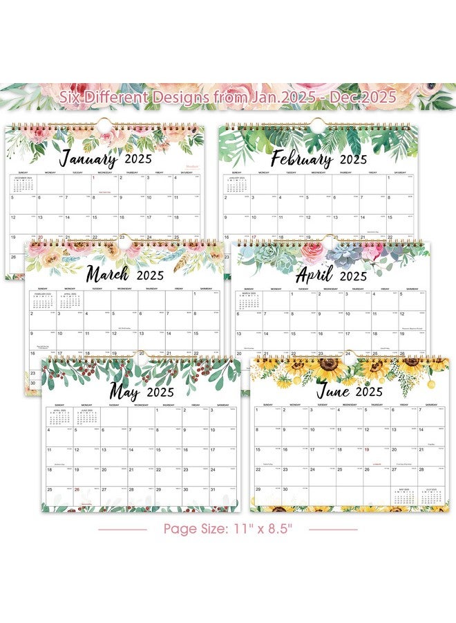 MaaIbok 2025 Calendar - Wall Calendar 2025 From Jan 2025 - Dec 2025, 11" X 8.5", Sprial Bound Wall Calendar, Writing Blocks With Julian Dates  - Image 5