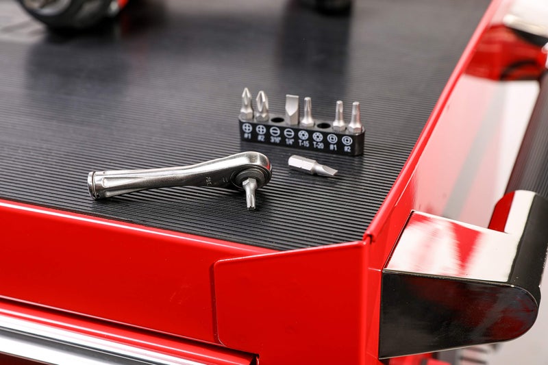 ARES ARES 70040-1/4-Inch Drive Close Quarter Micro Bit Ratchet | Mini Screwdriver with High Torque 72-Tooth Gearhead - 5 Degree Sweep - Spring Loaded Detent Ball Bit Holder  - Image 5