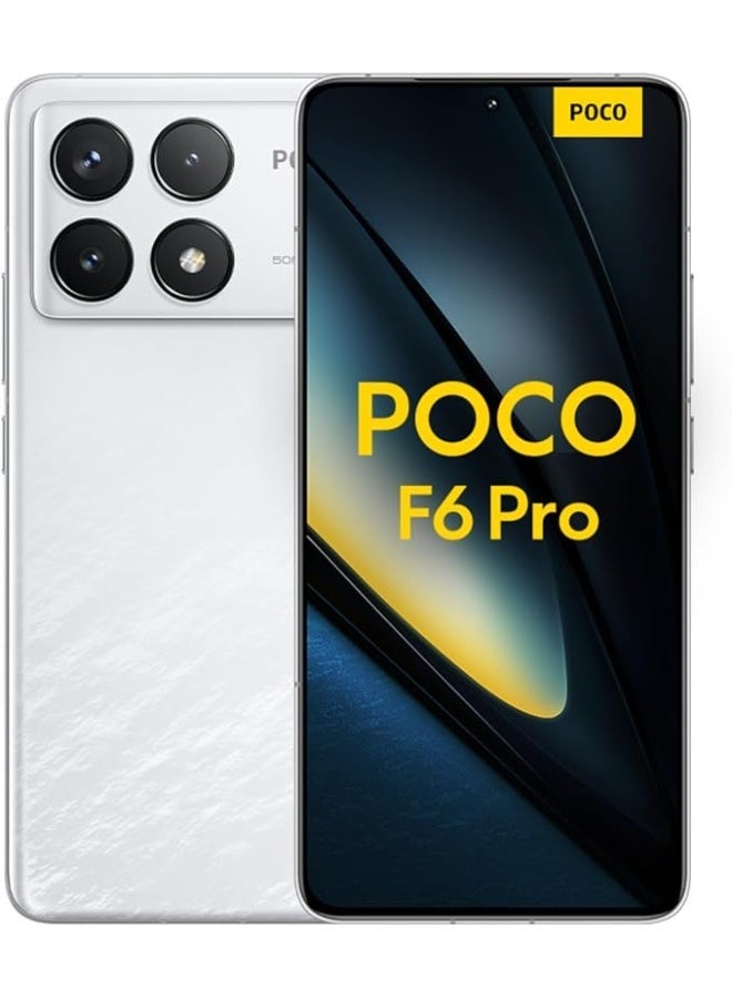 POCO F6 Pro Dual SIM White 12GB RAM 512GB 5G - Global Version - Image 1