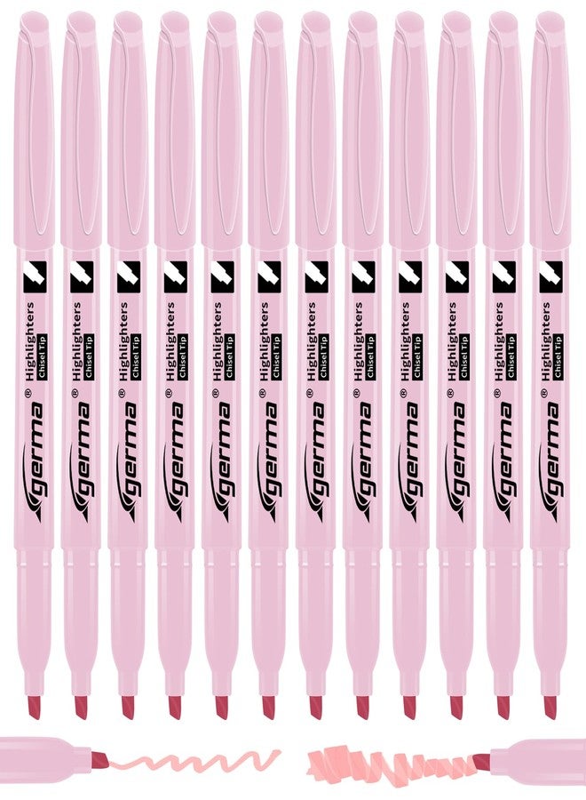 Cgerma Pink Highlighter 12 Pack, Mild Pastel Color, Chisel Tip Bible Highlighters No Bleed, Quick-Drying, Cute Aesthetic Markers for Journaling, Bible Study, School Office Supplies - Image 1