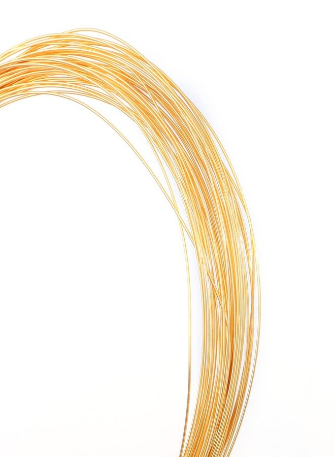 BEADIA 18K Gold Plated Wire 0.4mm 10 Meters Bead Cord for Bracelet Necklace Charm Beading Jewelry Making Findings - Image 1