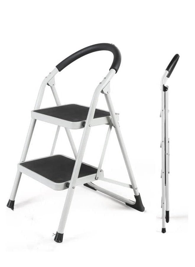 أب سبيريت سلم فولاذي بدرجتين باللون الأبيض  - Image 2