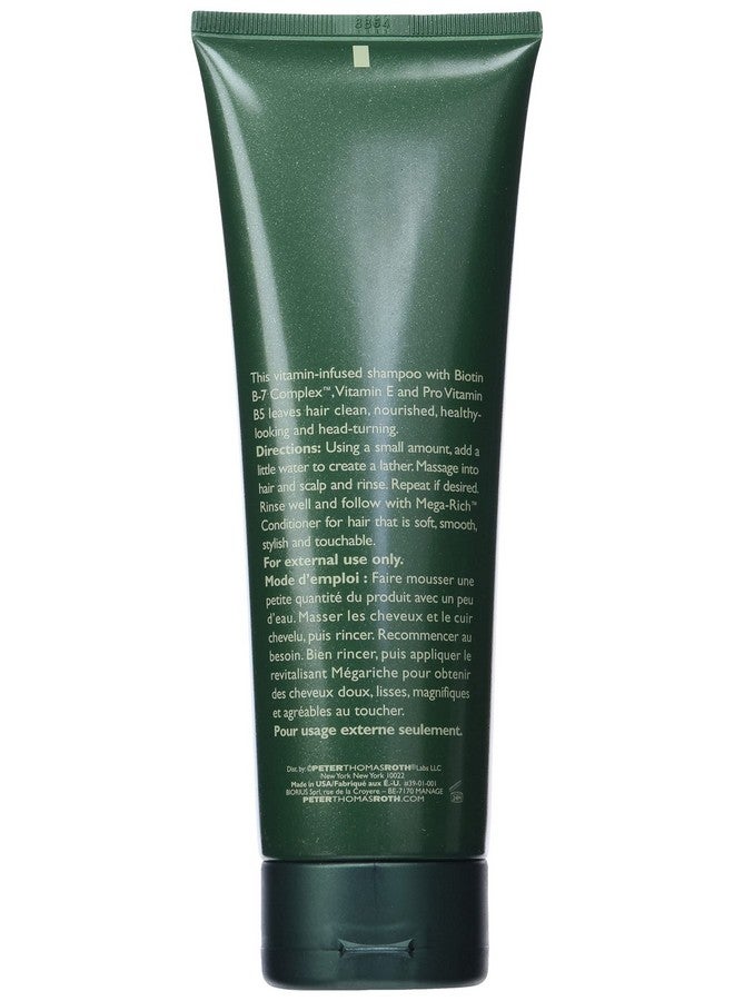 PETER THOMAS ROTH ; Megarich Nourishing Shampoo ; Biotin B7 Complex Shampoo For Clean Shiny Healthierlooking Hair 8 Fl Oz (Pack Of 1) - Image 3