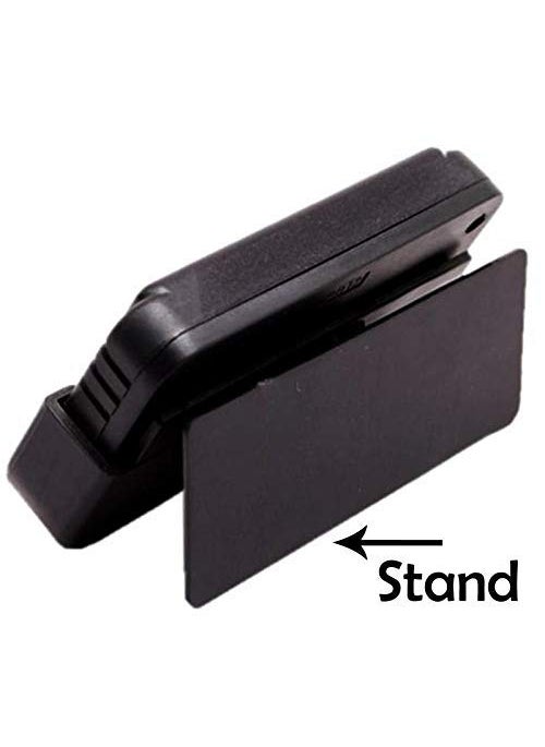 FEDUS - FEDUS Plastic Smart Mini Digital LED Alarm Clock with Date Time Calendar Timer Stop Watch and Flexible Stand Black 64 x 4 x 15 cm Pack of 2 - Image 1