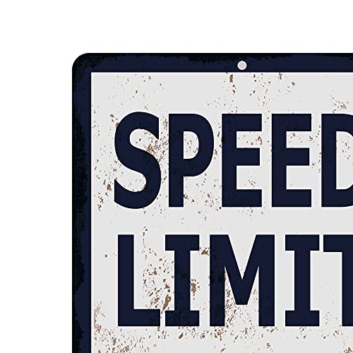Skyocean Funny Mechanic Metal Tin Sign Wall Decor Man Cave Bar Speed Limit 200 MPH - Image 3