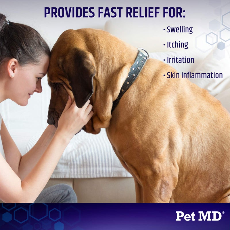Pet MD Hydrocortisone Spray for Dogs, Cats, Horses - Itch Relief Spray & Hot Spot Treatment for Dogs, Irritated Dry Itchy Skin, Allergies, and Dermatitis - Reduces Topical Inflammation - 4 oz - Image 3