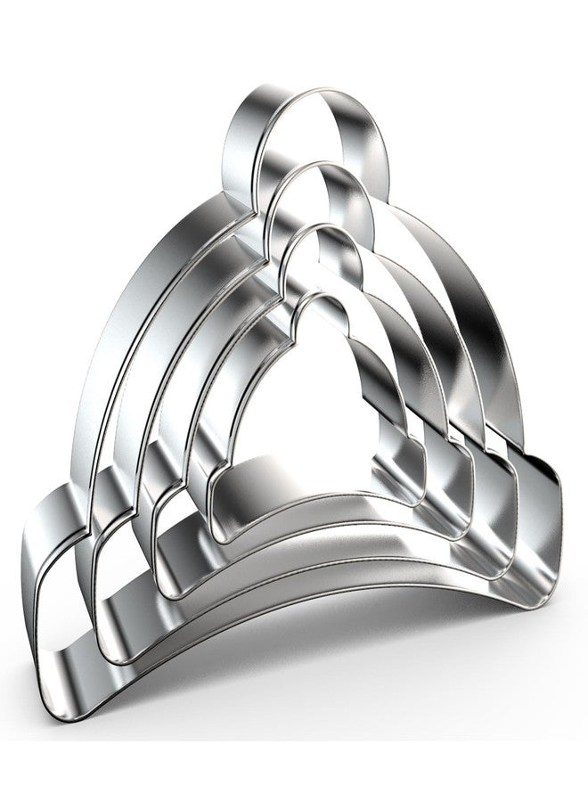 QAAQS Christmas Winter Hat Cookie Cutter Set for Baking - 5 Inch, 4 Inch, 3 Inch, 2 Inch - 4 Piece QAAQS Cookie Cutters Shapes Molds - Stainless Steel - Image 1