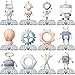BonBeeDesign 12 Pack Robot Table Decorations Robot Party Decorations for Kids Birthday and Baby Shower Robot Table Toppers - Image 2