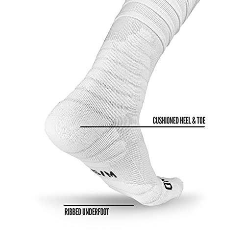 NXT NXTRND Nxtrnd XTD Scrunch Football Socks, Extra Long Padded Sport Socks for Men & Boys (White, L/XL) - Image 4
