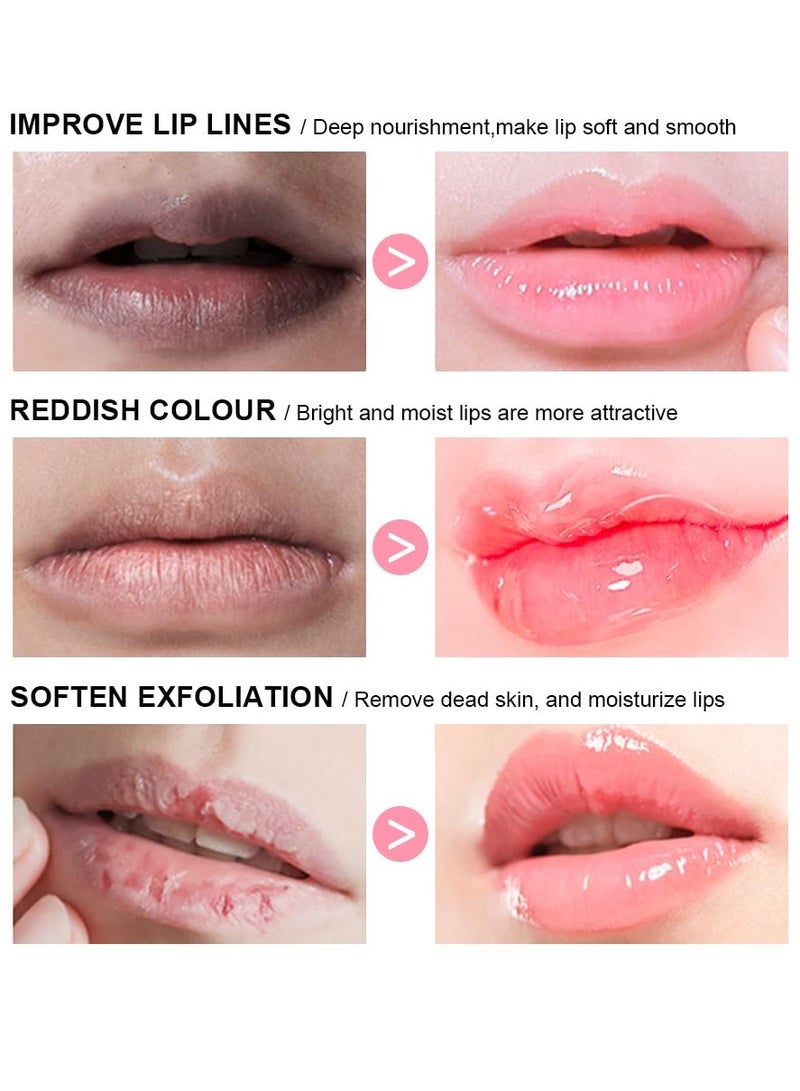 lakerain بلسم الشفاه اللامع، زيت الشفاه اللامع، العناية بالشفاه، العلاج، مرطب ومغذي، إصلاح، زيت تلوين الشفاه أثناء النوم، ملمع الشفاه اللامع، زيت ترطيب الشفاه، 03 - Image 4