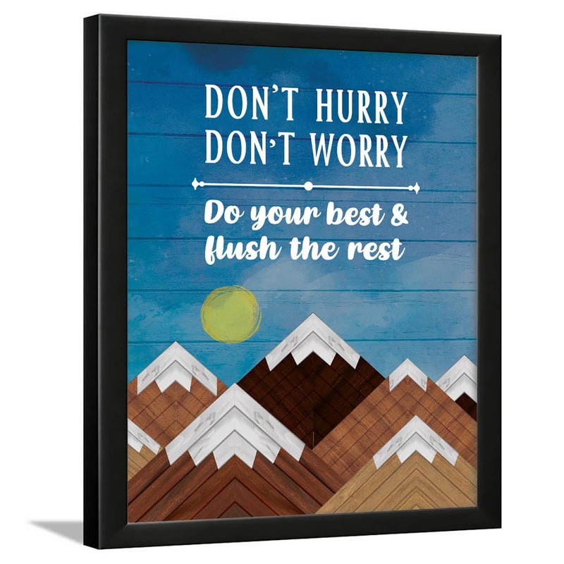 Chaka Chaundh Chaka Chaundh bathroom poster bathroom posters with frame bathroom quotes framed posters bathroom etiquette poster bathroom rules poster 14 X 11 inches BATHROOM WOOD BLUE