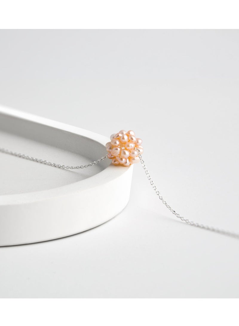Minza " Ariel " Pure 925 Sterling Silver, Pearl Stone, Handmade Necklace for Women, Pendant and Chain Necklace, 1.00 grams of Silver, Jewelry for Casual & Special Occasion - Image 3