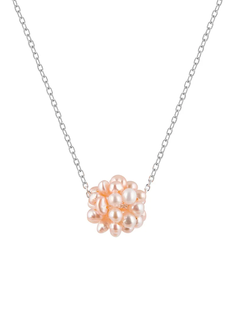 Minza Minza " Ariel " Pure 925 Sterling Silver, Pearl Stone, Handmade Necklace for Women, Pendant and Chain Necklace, 1.00 grams of Silver, Jewelry for Casual & Special Occasion