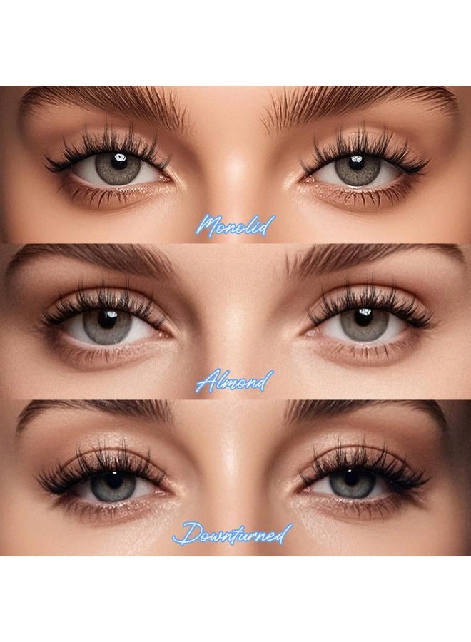 BEPHOLAN Lashes Natural Look False Eyelashes - Bepholan Fake Eyelashes 3D Super Fluffy False Lashes Black Band Wispy Lashes 3-Pack Faux Mink Lashes,XMZ21-3 - Image 5