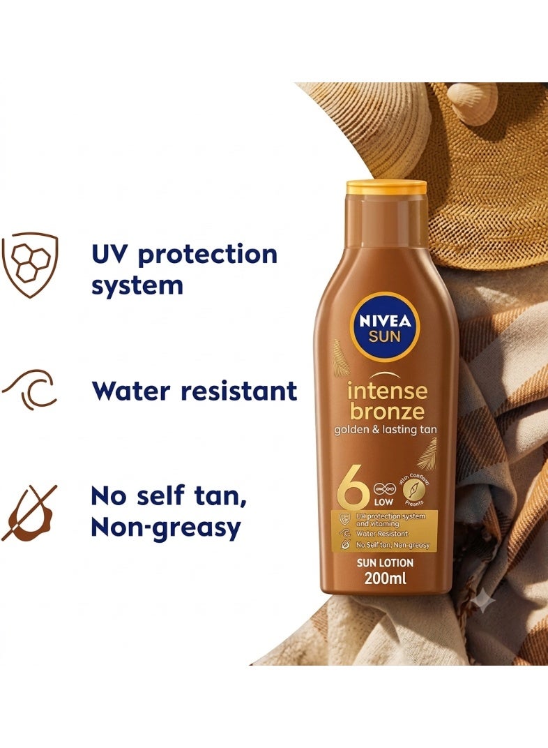 Nivea Carotene Sun Lotion SPF6 Bronze 200ml - Image 2
