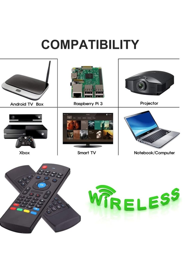Air Mouse Remote With Voice MX3 Pro 2.4G Wireless Connection Remote With Mini Wireless Keyboard Compatible For Android Projector And Smart TV - Image 4