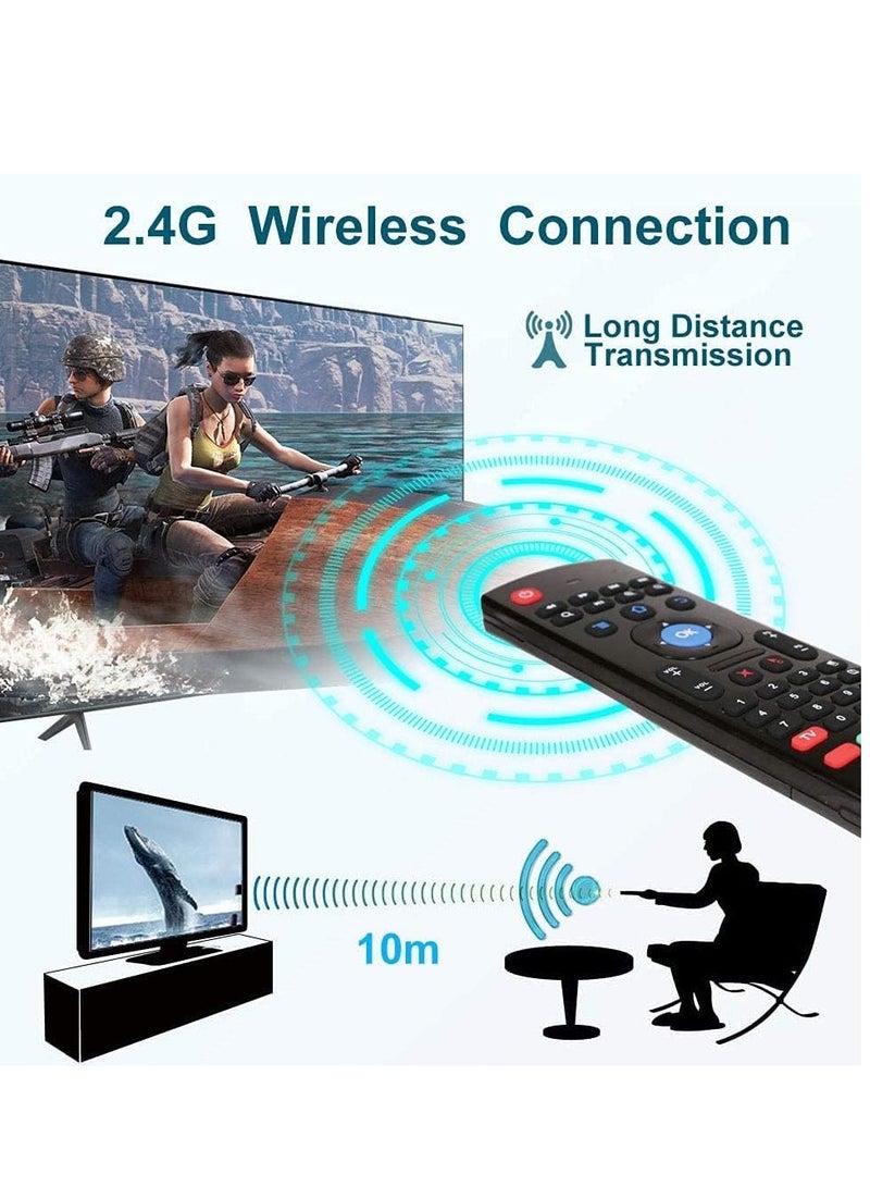 Air Mouse Remote With Voice MX3 Pro 2.4G Wireless Connection Remote With Mini Wireless Keyboard Compatible For Android Projector And Smart TV - Image 3