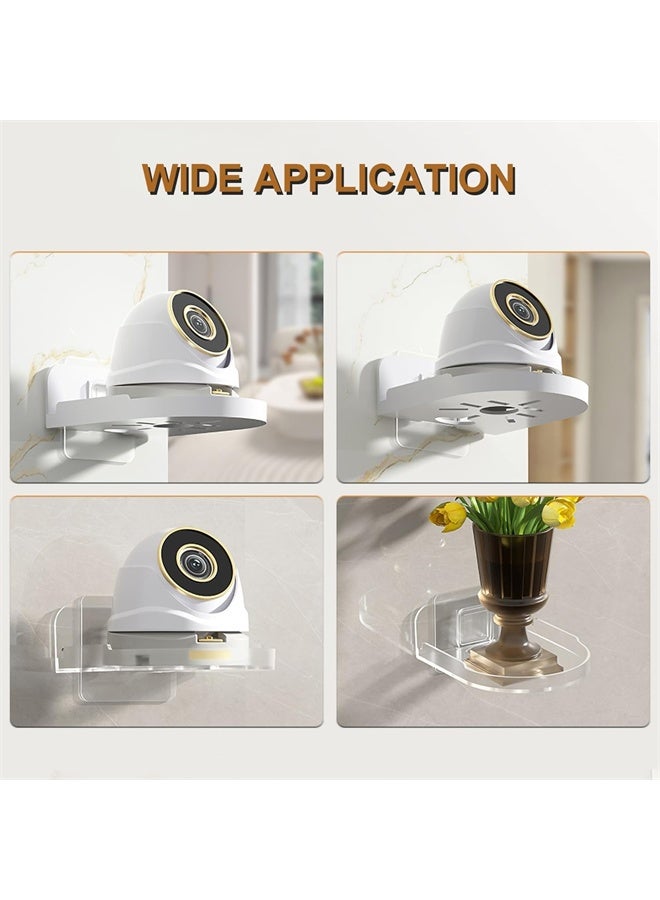 هومستر 3 مجموعة من الرفوف الجدرانية لكاميرات الأمن ، قوس جبل الجدار ABS لمراقبات الأطفال ، مكبرات الصوت ، حامل كاميرات المراقبة العالمية - Image 3