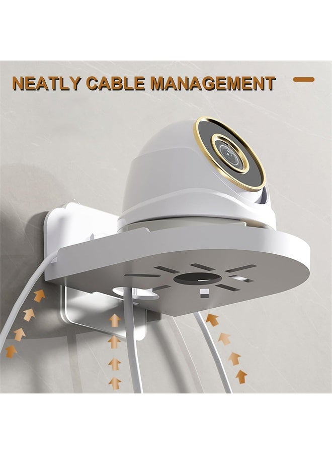 هومستر 3 مجموعة من الرفوف الجدرانية لكاميرات الأمن ، قوس جبل الجدار ABS لمراقبات الأطفال ، مكبرات الصوت ، حامل كاميرات المراقبة العالمية - Image 2