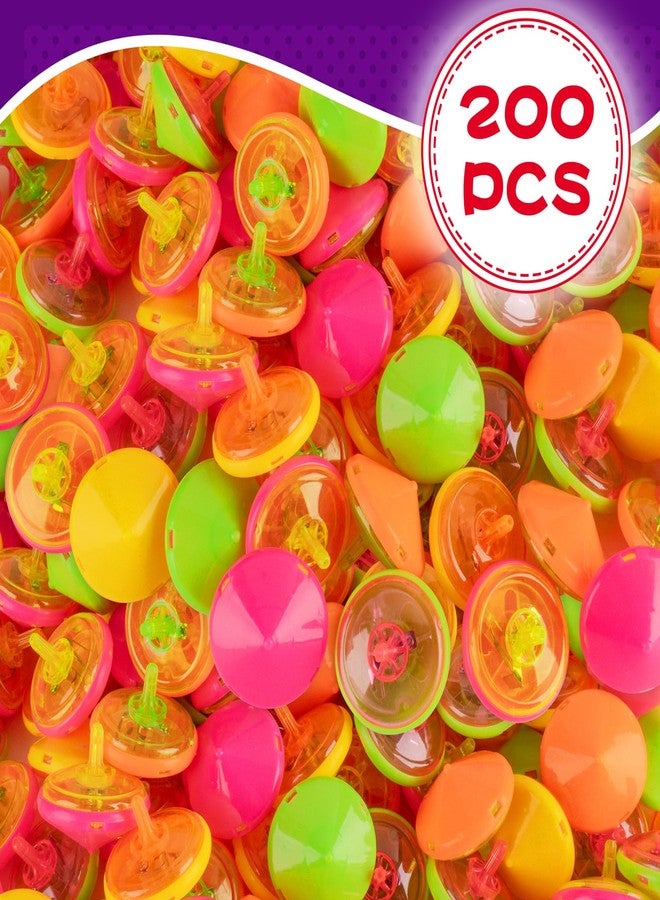 MAPIXO 200 Pcs Light Up Spinning Tops for Kid 4 Color, Bulk LED Flashing Spinning Top Toys for Birthday Party Favor, Return Gift, Classroom Prize, and Fun Fidget Toy, Glow Goodie Bags Stuffer for Girl boy - Image 4