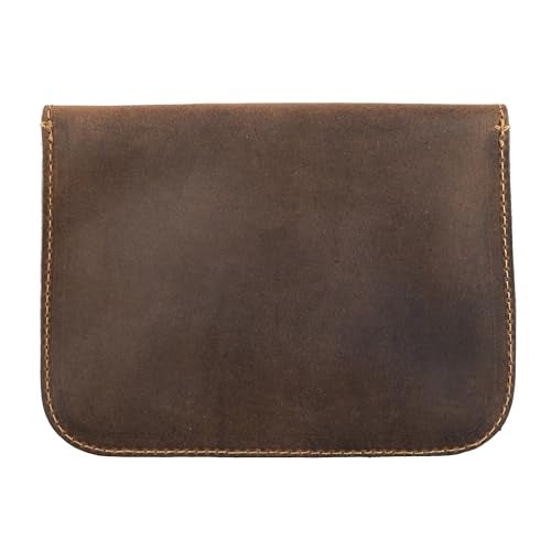 Hide & Drink, Leather Leaves Card Wallet Pouch, Soft Coin & Cash Organizer, Cable Holder & Accessories Case, Handmade Includes 101 Year Warranty :: Bourbon Brown - Image 2
