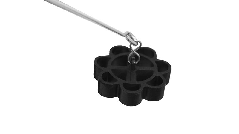 FLORA AND CO Stainless Steel Non-Stick Rose Cookie & Murukku Maker Combo (Pack of 2) | Achappam & ACH-hu Murukku Moulds | Durable & Easy to Use (Black) - Image 5