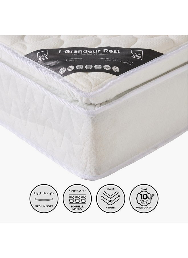 Home Box iGrandeur Rest Pillow Top Spring Super King Mattress 200 x 200 x 30 cm  - Image 1