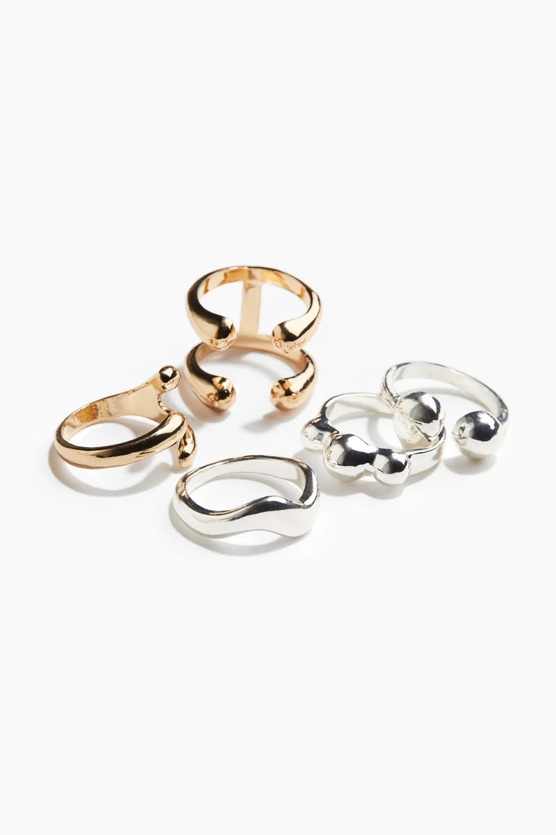 H&M 5-pack rings