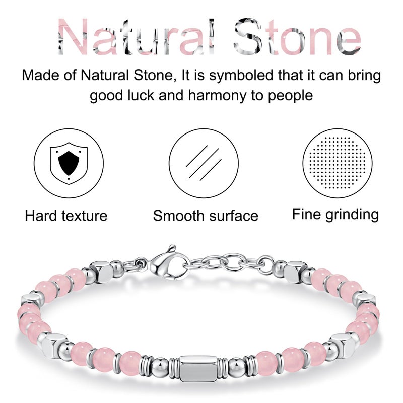SIUMAL Beaded Bracelets for Women - Silver and Gold Boho Bracelets, Trendy Jewelry Gifts for Lover, Mom, Friends - Image 4