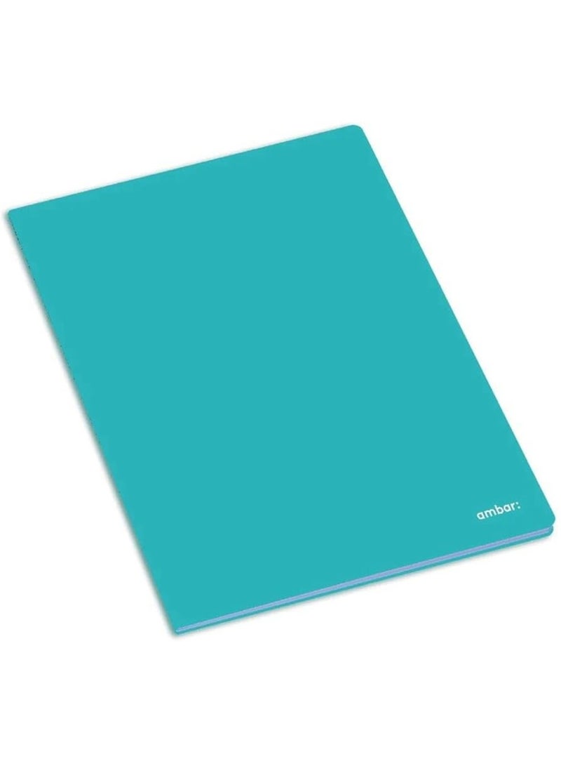 1-Piece A4 Size Single Lined Notebook Turqouise Green