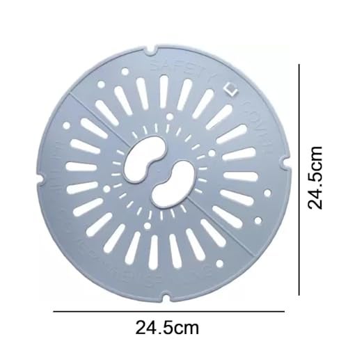 ERZA Washing Machine Dryer Spin Cap/Safety Cover/Lid, Universal Fit For Semi Automatic Washing Machine Replacement Compatible For LG Samsung Whirlpool, Size Diameter 24 cm/9.4 inch - Image 2