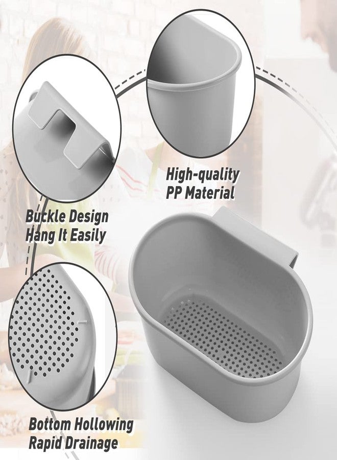 Abnaok Sink Drain Strainer Basket, Abnaok Multifunction Sink Strainer Kitchen Food Catcher for Filter Kitchen Waste and Wash Vegetables Fruits (Grey) - Image 4